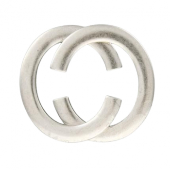 Design Gürtelschnalle Looping offen silver von Umjubelt
